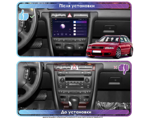 Штатная магнитола Lesko для Audi RS 6 I (C5) 2002-2006 экран 9" 1/16Gb Wi-Fi GPS Base