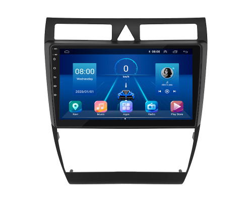 Штатная магнитола Lesko для Audi RS 6 I (C5) 2002-2006 экран 9" 4/32Gb 4G Wi-Fi GPS Top