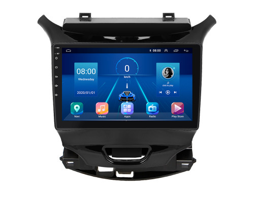 Штатная магнитола Lesko для Chevrolet Cruze II 2015-н.в. экран 9" 4/64Gb 4G Wi-Fi GPS Top