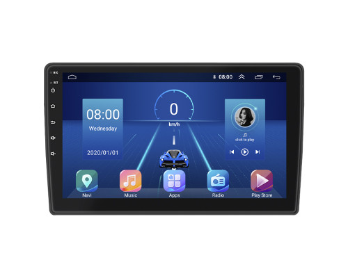 Штатная магнитола Lesko для Citroen C3 I Рестайлинг 2005-2010 экран 9" 4/64Gb 4G Wi-Fi GPS Top