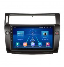 Штатная магнитола Lesko для Citroen C4 I 2004-2014 экран 9" 4/64Gb 4G Wi-Fi GPS Top