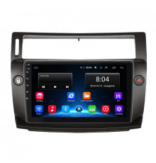 Штатная магнитола Lesko для Citroen C4 I Рестайлинг 2008-2011 экран 9" 2/32Gb Wi-Fi GPS Base