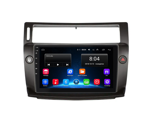 Штатная магнитола Lesko для Citroen C4 I Рестайлинг 2008-2011 экран 9" 2/32Gb Wi-Fi GPS Base