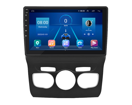 Штатная магнитола Lesko для Citroen C4 II 2010-2016 экран 10" 2/32Gb 4G Wi-Fi GPS Top