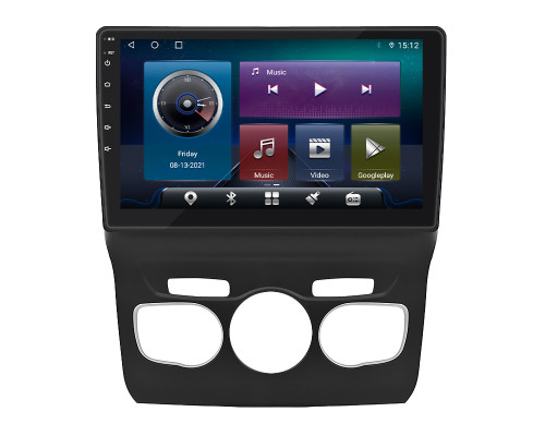 Штатная магнитола Lesko для Citroen C4 II 2010-2016 экран 10" 4/64Gb 4G Wi-Fi GPS Top