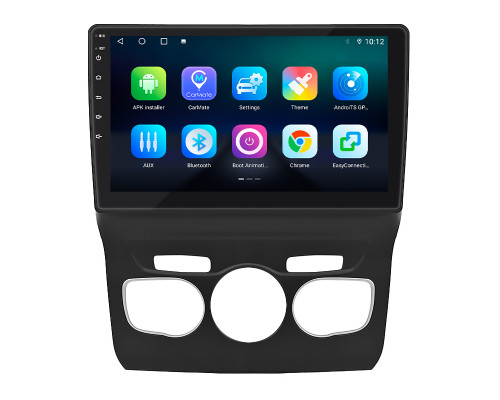 Штатная магнитола Lesko для Citroen C4 II 2010-2016 экран 10" 4/64Gb 4G Wi-Fi GPS Top