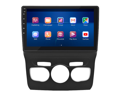 Штатная магнитола Lesko для Citroen C4 II 2010-2016 экран 10" 6/128Gb 4G Wi-Fi GPS Top