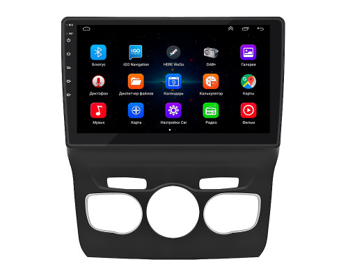 Штатная магнитола Lesko для Citroen C4 II Рестайлинг 2015-н.в. экран 10" 1/16Gb Wi-Fi GPS Base