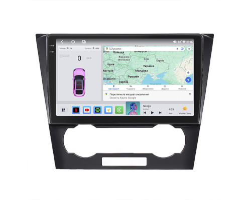 Штатная магнитола Lesko для Chevrolet Epica V250 2006-2009 экран 9" 4/64 QLED CarPlay 4G Wi-Fi GPS 360 Prime