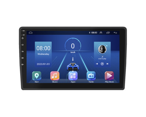 Штатная магнитола Lesko для Citroen Jumpy II 2007-2012 экран 9" 2/32Gb 4G Wi-Fi GPS Top