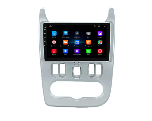 Штатная магнитола Lesko для Dacia Duster I 2010-2013 экран 9" 1/16Gb Wi-Fi GPS Base