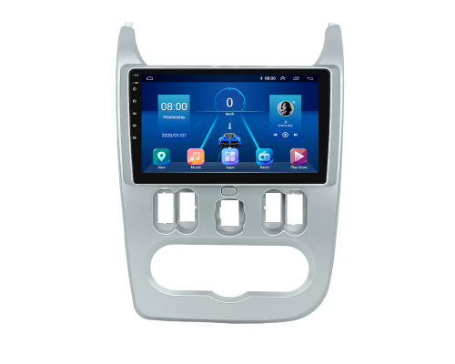 Штатная магнитола Lesko для Dacia Duster I 2010-2013 экран 9" 2/32Gb 4G Wi-Fi GPS Top