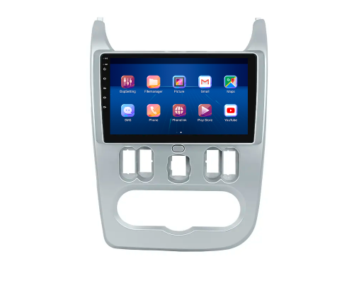 Штатная магнитола Lesko для Dacia Duster I 2010-2013 экран 9" 2/32Gb 4G Wi-Fi GPS Top