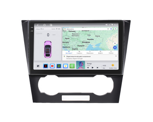 Штатная магнитола Lesko для Chevrolet Epica V250 Рестайлинг 2009-2012 экран 9" 4/64 QLED CarPlay 4G Wi-Fi GPS 360 Prime