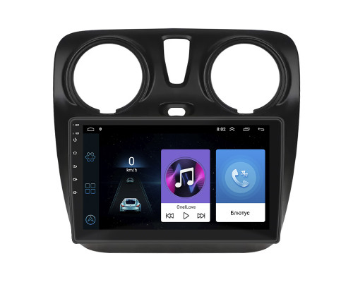 Штатная магнитола Lesko для Dacia Lodgy ver 2 2012-2017 экран 9" 1/16Gb Wi-Fi GPS Base