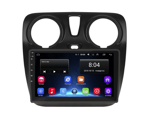 Штатная магнитола Lesko для Dacia Lodgy ver 2 2012-2017 экран 9" 2/32Gb Wi-Fi GPS Base