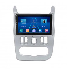 Штатная магнитола Lesko для Dacia Logan I ver 2 2008-2012 экран 9" 6/128Gb 4G Wi-Fi GPS Top