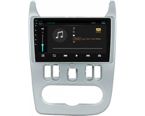 Штатная магнитола Lesko для Dacia Sandero I 2007-2012 экран 9" 1/16Gb Wi-Fi GPS Base