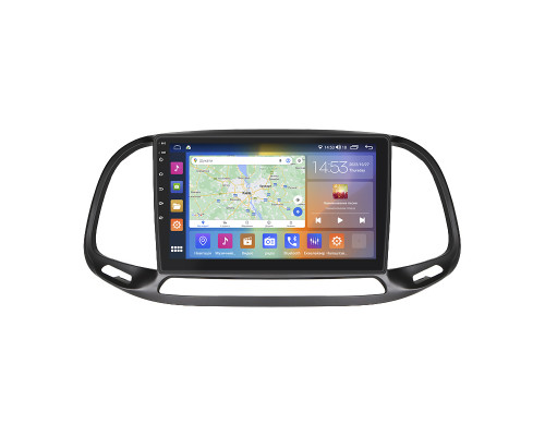 Штатная магнитола Lesko для Fiat Doblo II Рестайлинг 2015-н.в. экран 9" 4/64Gb CarPlay 4G Wi-Fi GPS Prime