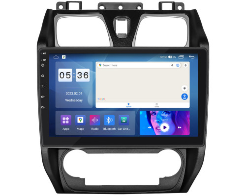 Штатная магнитола Lesko для Geely Emgrand EC7  2009-2016 экран 10" 2/32Gb CarPlay 4G Wi-Fi GPS Prime