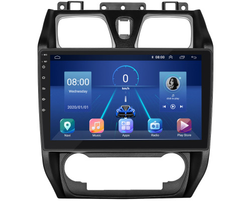 Штатная магнитола Lesko для Geely Emgrand EC7  2009-2016 экран 10" 4/64Gb 4G Wi-Fi GPS Top