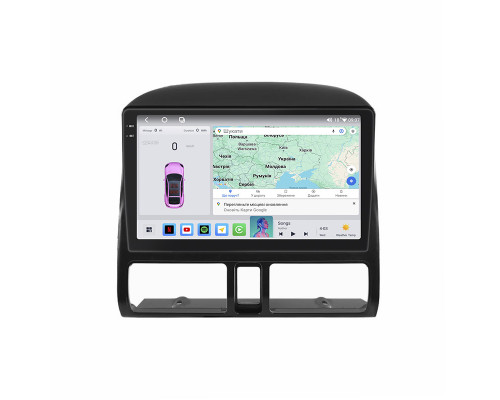 Штатная магнитола Lesko для Honda CR-V II 2001-2004 экран 9" 4/64 QLED CarPlay 4G Wi-Fi GPS 360 Prime