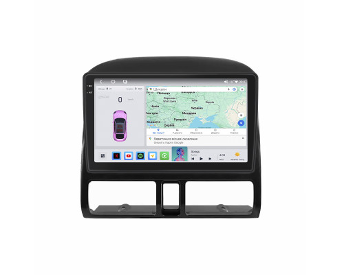 Штатная магнитола Lesko для Honda CR-V II Рестайлинг 2004-2006 экран 9" 4/64 QLED CarPlay 4G Wi-Fi GPS 360 Prime