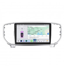 Штатная магнитола Lesko для Kia Sportage IV ver 2 2016-2018 экран 9" 4/64 QLED CarPlay 4G Wi-Fi GPS 360 Prime