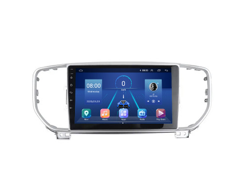 Штатная магнитола Lesko для Kia Sportage IV ver 2 2016-2018 экран 9" 6/128Gb 4G Wi-Fi GPS Top