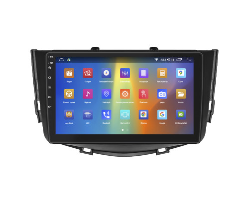 Штатная магнитола Lesko для Lifan X60 I Рестайлинг 2 2016-н.в. экран 9" 2/32Gb CarPlay 4G Wi-Fi GPS Prime