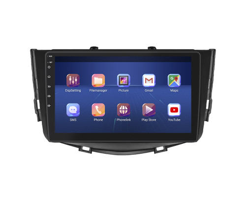 Штатная магнитола Lesko для Lifan X60 I Рестайлинг 2015-2016 экран 9" 2/32Gb 4G Wi-Fi GPS Top