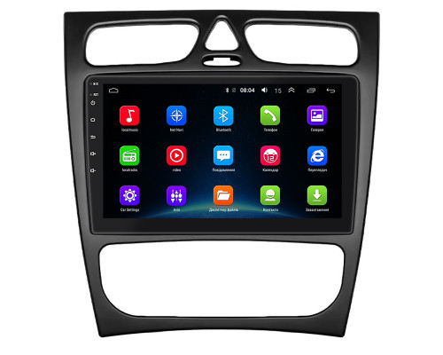 Штатная магнитола Lesko для Mercedes-Benz C-Класс II (W203) 2000-2004 с экраном 9" и GPS