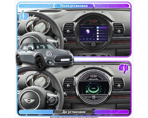 Штатная магнитола Lesko для MINI Clubman II 2015-2019 экран 9" 6/128Gb 4G Wi-Fi GPS Top