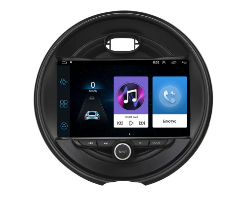 Штатная магнитола Lesko для MINI Clubman II Рестайлинг 2019-н.в. экран 9" 1/16Gb Wi-Fi GPS Base