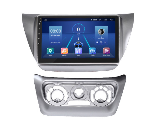 Штатная магнитола Lesko для Mitsubishi Lancer Evolution IX 2005-2007 экран 9" 4/32Gb 4G Wi-Fi GPS Top