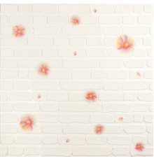 Панель стеновая 3D 700х700х4мм Розовые цветы SW-00001978