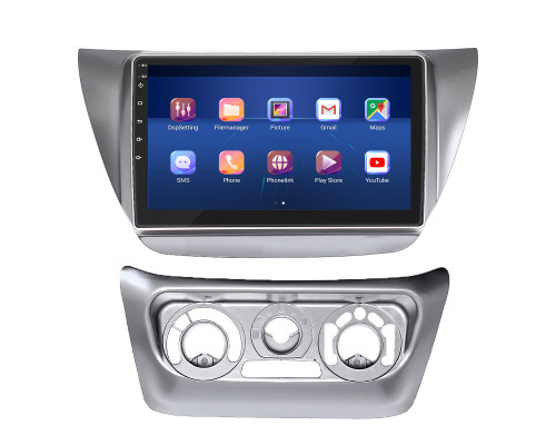Штатная магнитола Lesko для Mitsubishi Lancer IX Рестайлинг 2005-2010 экран 9" 4/32Gb 4G Wi-Fi GPS Top