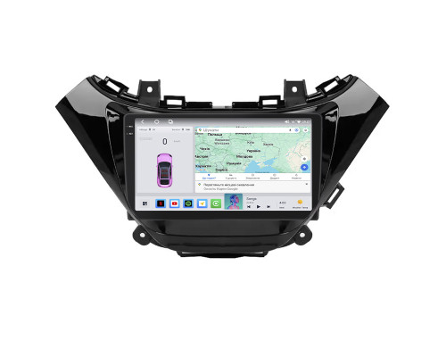 Штатная магнитола Lesko для Chevrolet Malibu IX 2015-2018 экран 9" 4/64 QLED CarPlay 4G Wi-Fi GPS 360 Prime