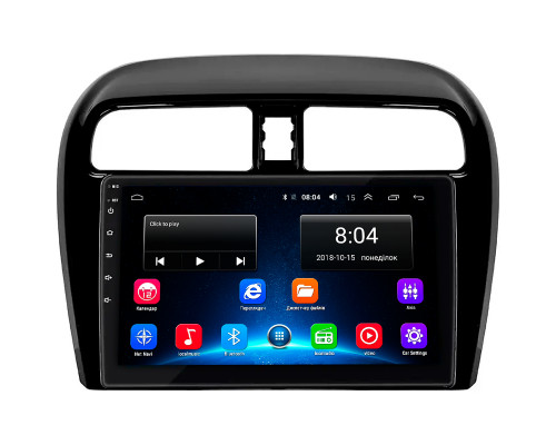 Штатная магнитола Lesko для Mitsubishi Mirage VI Рестайлинг 2 2019-н.в. экран 9" 2/32Gb Wi-Fi GPS Base
