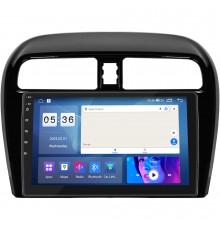 Штатная магнитола Lesko для Mitsubishi Mirage VI Рестайлинг 2 2019-н.в. экран 9" 2/32Gb CarPlay 4G Wi-Fi GPS Prime