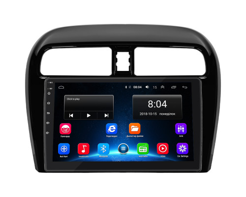 Штатная магнитола Lesko для Mitsubishi Mirage VI Рестайлинг 2015-2019 экран 9" 2/32Gb Wi-Fi GPS Base