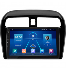 Штатная магнитола Lesko для Mitsubishi Mirage VI Рестайлинг 2015-2019 экран 9" 6/128Gb 4G Wi-Fi GPS Top