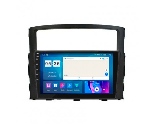 Штатная магнитола Lesko для Mitsubishi Montero IV 2006-н.в. экран 9" 4/64Gb CarPlay 4G Wi-Fi GPS Prime