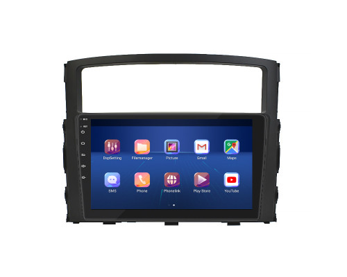 Штатная магнитола Lesko для Mitsubishi Montero IV 2006-н.в. экран 9" 6/128Gb 4G Wi-Fi GPS Top