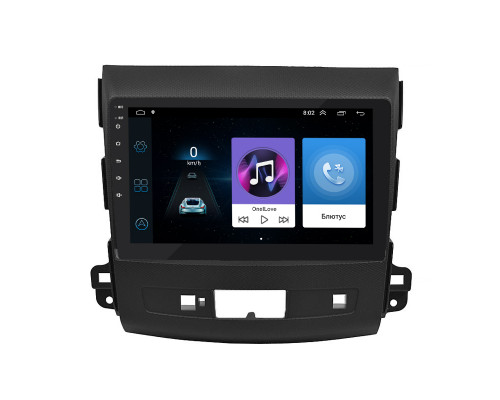 Штатная магнитола Lesko для Mitsubishi Outlander II 2005-2009 экран 9" 1/16Gb Wi-Fi GPS Base