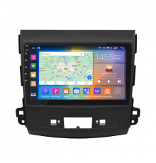 Штатная магнитола Lesko для Mitsubishi Outlander II 2005-2009 экран 9" 4/64Gb CarPlay 4G Wi-Fi GPS Prime