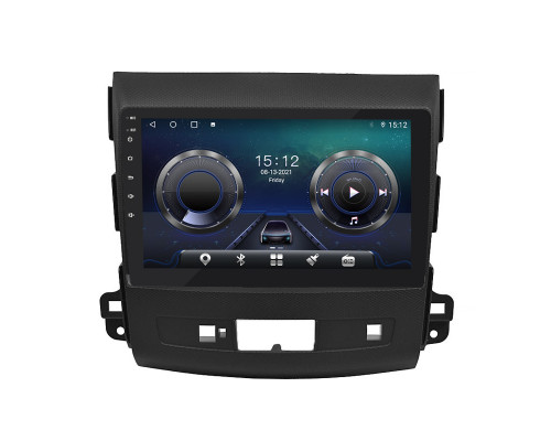 Штатная магнитола Lesko для Mitsubishi Outlander II 2005-2009 экран 9" 4/64Gb 4G Wi-Fi GPS Top