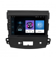 Штатная магнитола Lesko для Mitsubishi Outlander II Рестайлинг 2009-2013 экран 9" 1/16Gb Wi-Fi GPS Base