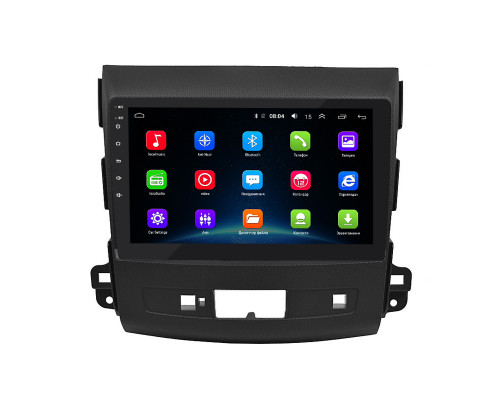 Штатная магнитола Lesko для Mitsubishi Outlander II Рестайлинг 2009-2013 экран 9" 2/32Gb Wi-Fi GPS Base