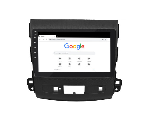 Штатная магнитола Lesko для Mitsubishi Outlander II Рестайлинг 2009-2013 экран 9" 2/32Gb Wi-Fi GPS Base